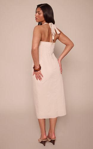 Stone Robe Midi Ajustée À Encolure Américaine | Taille 42 - PrettyLittleThing - Modalova