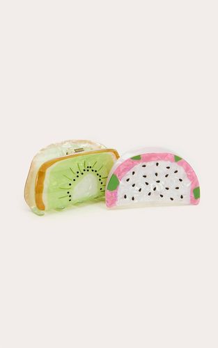 Multi Pinces À Cheveux Crabe Fruit Du Dragon Et Kiwi - PrettyLittleThing - Modalova
