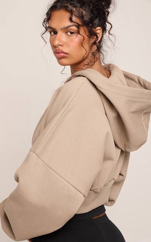 Mocha Veste Zippée Courte À Manches Ballon | Taille XS - PrettyLittleThing - Modalova