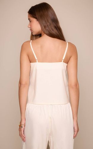 White Top Caraco Col Carré En Coton Ensemble Coordonné | Taille 42 - PrettyLittleThing - Modalova