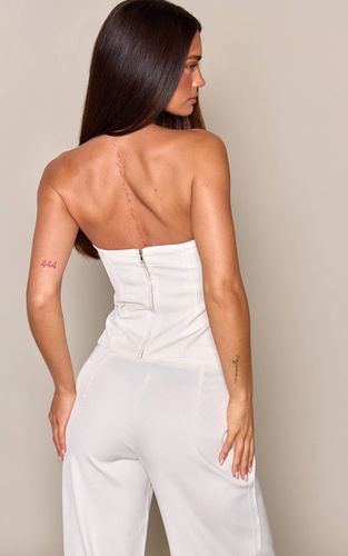 Cream Haut Corset Co-ord Avec Sous-poitrine Intégrée | Taille 42 - PrettyLittleThing - Modalova