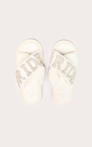 White Chaussons De Mariée | Taille Small - PrettyLittleThing - Modalova