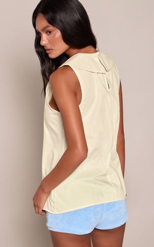 Lemon Haut Long En Popeline De Coton Avec Col Détaillé | Taille 42 - PrettyLittleThing - Modalova