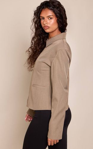 Khaki Veste Zippée À Taille Cintrée Et Hanches Moulées | Taille 42 - PrettyLittleThing - Modalova