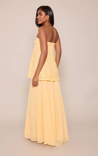 Lemon Robe Longue Colonne Bustier En Dentelle | Taille 42 - PrettyLittleThing - Modalova