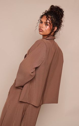 Brown Ensemble Coordonné Blazer Boxy Ajusté Champignon | Taille 42 - PrettyLittleThing - Modalova