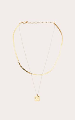 Multi Collier Pendentif À Chaîne Superposée Bicolore - PrettyLittleThing - Modalova