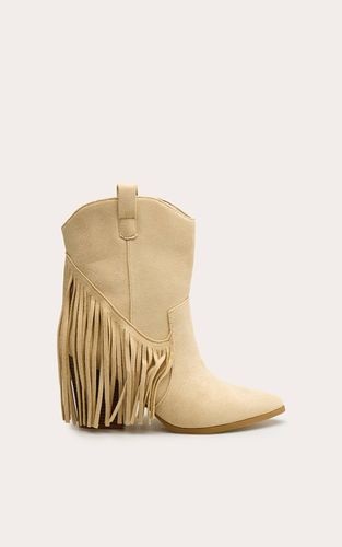 Stone Bottine Western À Franges En Synthétique | Taille 38 - PrettyLittleThing - Modalova