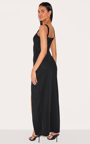 Black Robe Maxi À Encolure Carrée | Taille 42 - PrettyLittleThing - Modalova
