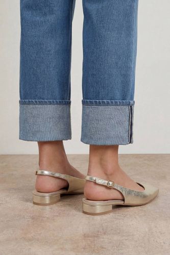 Chaussures Plates À Bride Arrière Millie En Synthétiquecuir Métallisé | Taille 40 - Oasis - Modalova