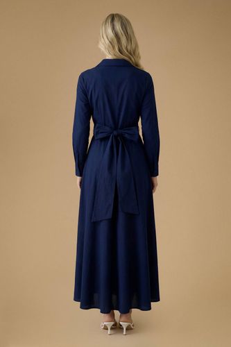 Robe Chemise Longue En Popeline De Coton Pour Grandes Occasions | Taille 46 - Oasis - Modalova