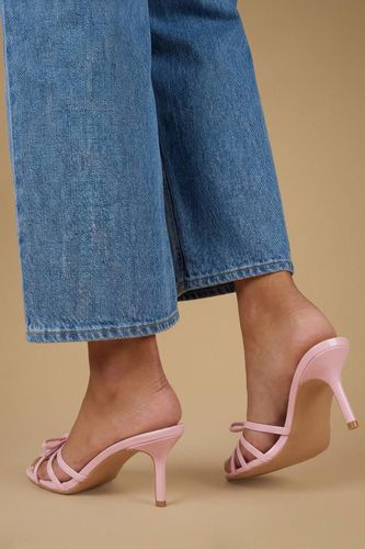 Mules Karla À Talon Aiguille Moyen En Synthétiquecuir Avec Détail Nœud | Taille 41 - Oasis - Modalova