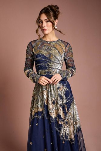 Robe Longue Premium Ornée à la Main | Taille 40 - Coast - Modalova
