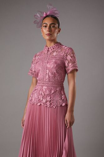 Robe Plissée à Haut en Dentelle | Taille 38 - Coast - Modalova