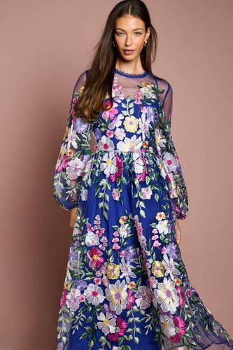 Robe Maxi Brodée à Manches Longues Muse | Taille 38 - Coast - Modalova