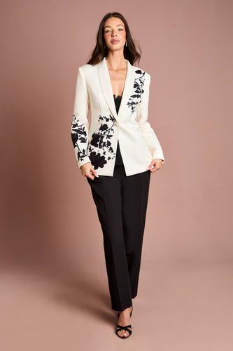 Blazer Floral à Imprimé Placé | Taille 46 - Coast - Modalova