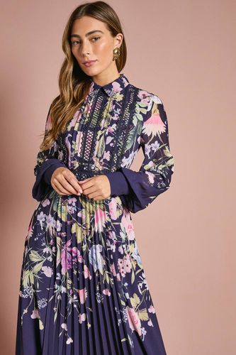 Robe Chemise à Col avec Imprimé Placé | Taille 40 - Coast - Modalova