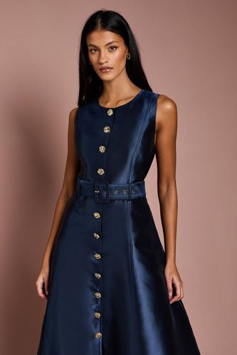 Robe de Bal Petite Boutonnée avec Ceinture | Taille 46 - Coast - Modalova