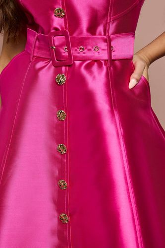 Robe de Bal Petite Boutonnée avec Ceinture | Taille 46 - Coast - Modalova