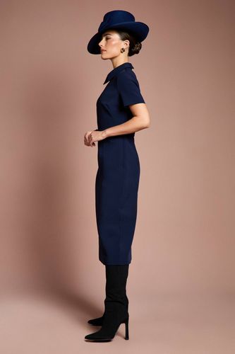 Robe Midi Lisa Tan Ceinturée à Jupe Ample en Crêpe | Taille 38 - Coast - Modalova