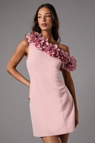 Robe Mini à Une Épaule avec Fleurs 3D | Taille 44 - Coast - Modalova