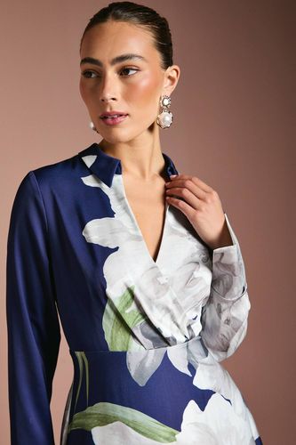 Robe Maxi Portefeuille à Imprimé Placement | Taille 44 - Coast - Modalova