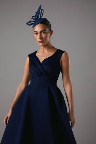 Robe Midi Bardot en Scuba | Taille 46 - Coast - Modalova