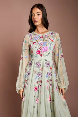 Robe Longue En Mousseline Ornée De Détails | Taille 44 - Coast - Modalova