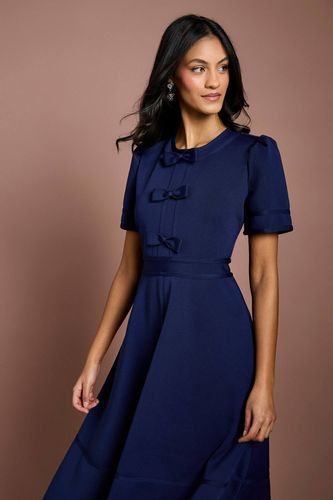 Robe Midi Bandage À Manches Courtes Avec Nœud Sur Le Devant Petite Taille | Taille 40 - Coast - Modalova
