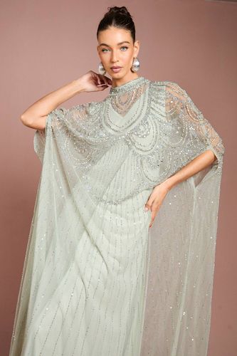 Robe Mi-Longue en Mousseline Richement Ornée | Taille 38 - Coast - Modalova
