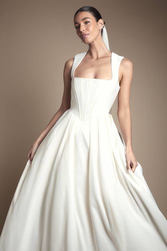 Robe de Mariée à Corsage et Jupe Ample Écru | Taille 46 - Coast - Modalova