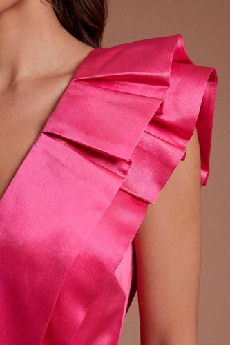 Robe Midi À Col En V Et Manches À Volants | Taille 46 - Coast - Modalova