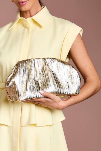 Sac Pochette Plissé Métallisé Chêne - Coast - Modalova