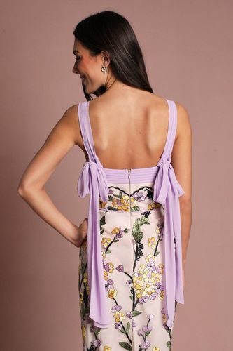 Robe Midi Fourreau À Broderie Florale Muse | Taille 44 - Coast - Modalova