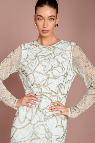Robe Longue à Manches Longues Ornée de Motifs Floraux | Taille 40 - Coast - Modalova