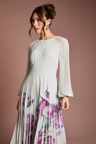Robe Plissée à Imprimé Positionné | Taille 46 - Coast - Modalova