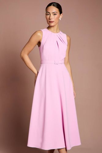 Robe à Ourlet Mouchoir avec Encolure Plissée et Ceinture | Taille 46 - Coast - Modalova