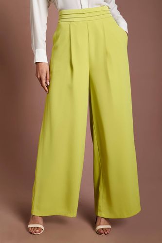 Pantalon Large En Satin À Taille Plissée | Taille 46 - Coast - Modalova