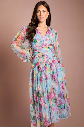 Robe Midi En Tulle À Imprimé Fleuri | Taille 46 - Coast - Modalova