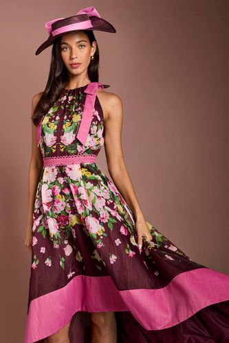 Robe Midi Imprimée Lisa Tan À Ourlet Asymétrique Et Nœud Aux Épaules | Taille 46 - Coast - Modalova