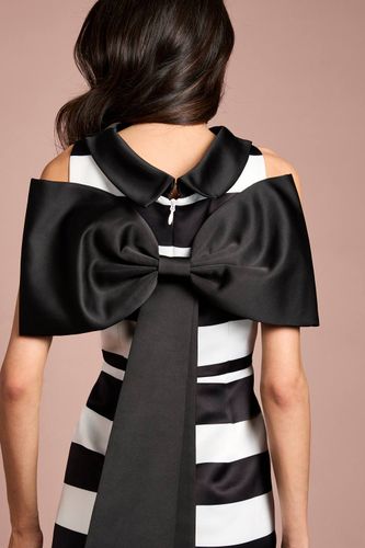 Robe Midi Droite À Rayures Avec Nœud Dans Le Dos Muse | Taille 46 - Coast - Modalova