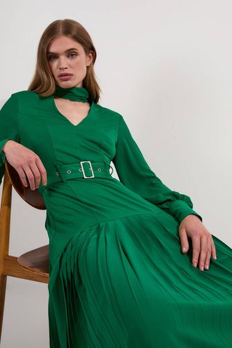 Robe midi Jersey Ponte Georgette Mix | Taille Medium - KarenMillen - Modalova