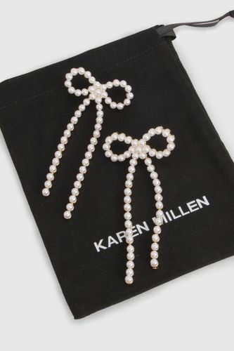 Boucles d'Oreilles Nœud Perle - KarenMillen - Modalova