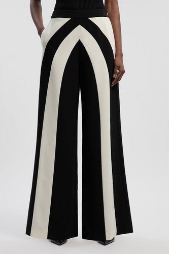 Pantalon Tailleur Large à Blocs de Couleurs en Stretch Compact | Taille 12 - KarenMillen - Modalova