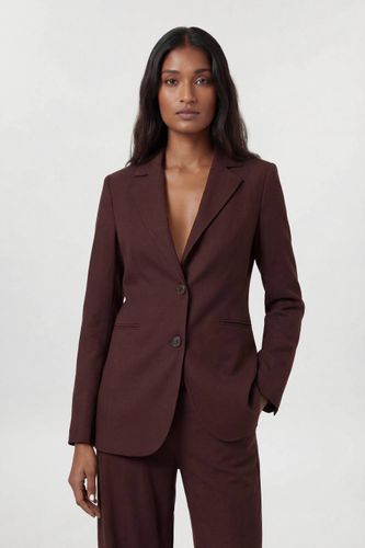Blazer Ajusté À Simple Boutonnage En Mélange Tencel | Taille 16 - KarenMillen - Modalova