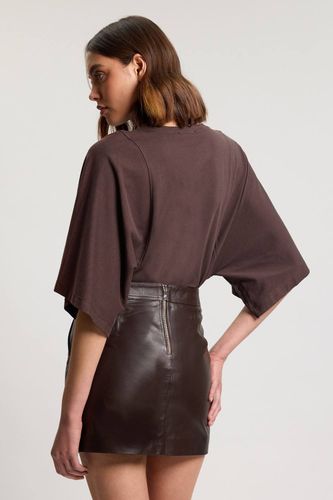 Mini-jupe en Cuir | Taille 18 - KarenMillen - Modalova