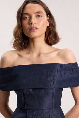 Haut Bustier Bandeau En Twill Texturé Ajusté | Taille 16 - KarenMillen - Modalova