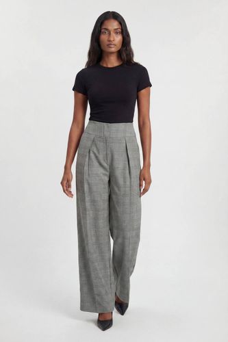 Pantalon Large Taille Haute À Carreaux Souples Et Coupe Ajustée | Taille 16 - KarenMillen - Modalova