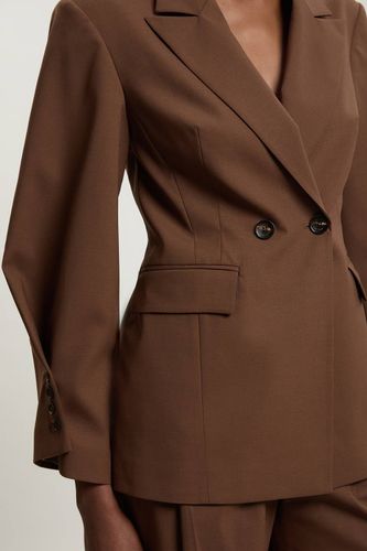 Blazer Croisé Ajusté À Épaulettes Marquées | Taille 16 - KarenMillen - Modalova