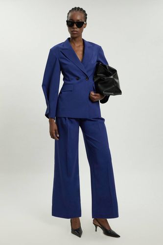 Blazer Croisé Ajusté À Épaulettes Marquées | Taille 16 - KarenMillen - Modalova